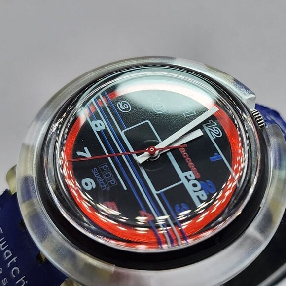 Swatch Watch Pop Snowpass Unisex 1998 PKB101 New Battery Vintage - Picture 9 of 16